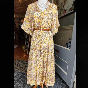 GiGiO Fun Floral Print Maxi Dress